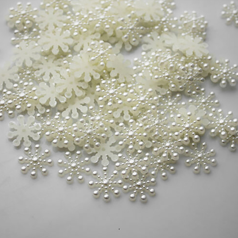 Craft Embellishments - Bộ 100 Ngọc Trai Nhựa Bông