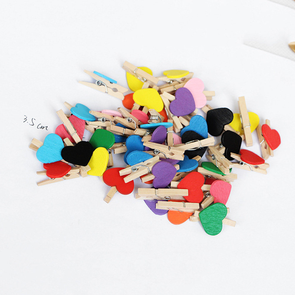 Embellish Craft - 50Pcs Mini Wooden Clothespins Natural Wood