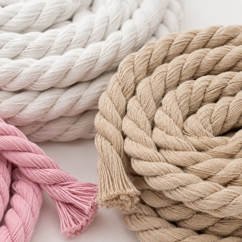 Cord Trim Twisted - 5M 5-20mm Cotton Twisted Rope Shoelace