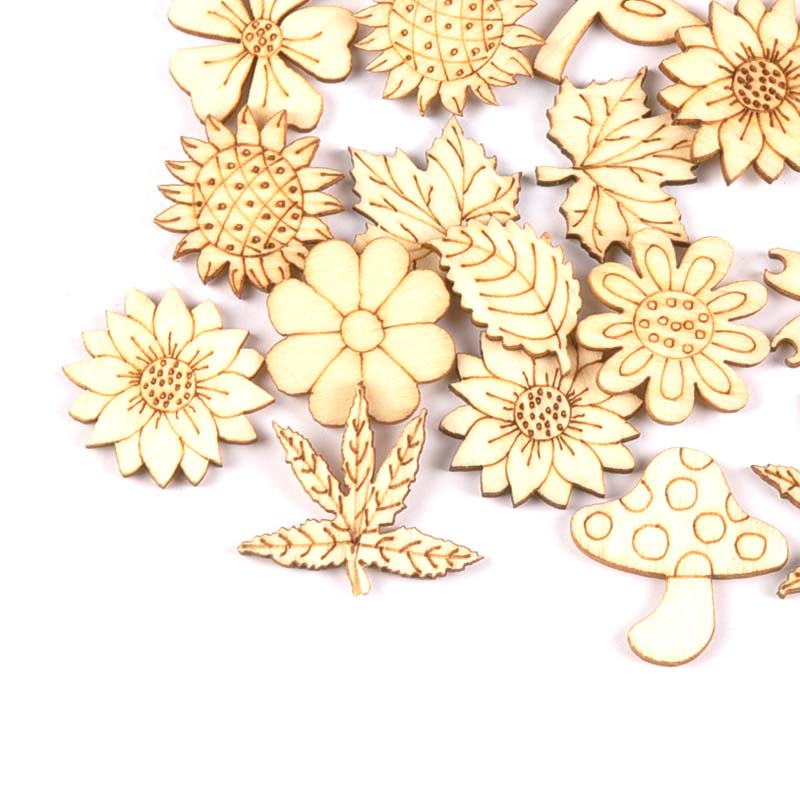 30Pcs 25-30mm Wood DIY Accesso - đánh giá và giá Embellish Craft