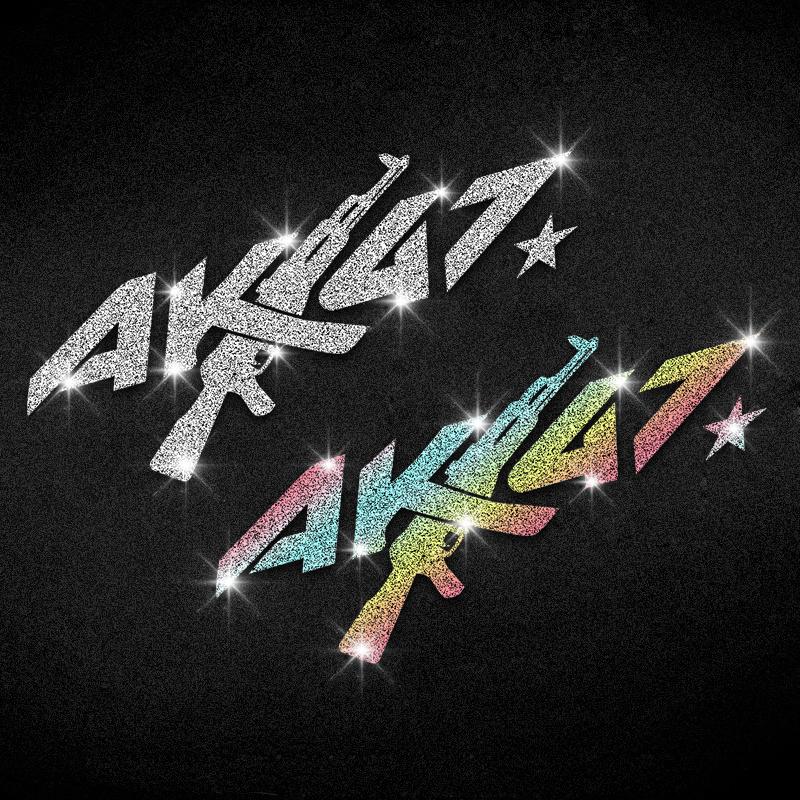 Imitation Diamond Glitter AK47 - đánh giá và giá Glitter Vinyl Roll