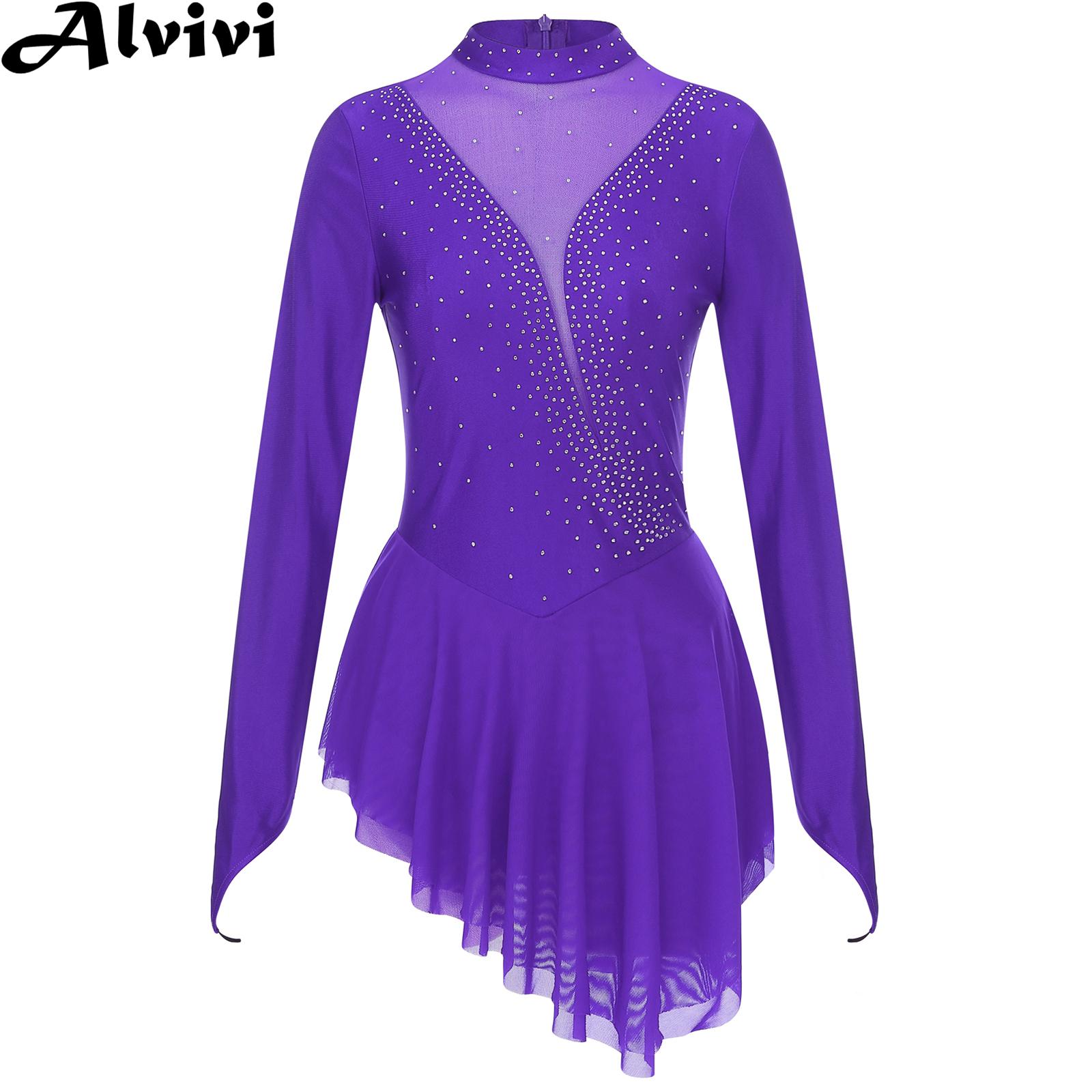 Women Figure Ice Skating Gymna - đánh giá và giá Rhinestone Banding Trim