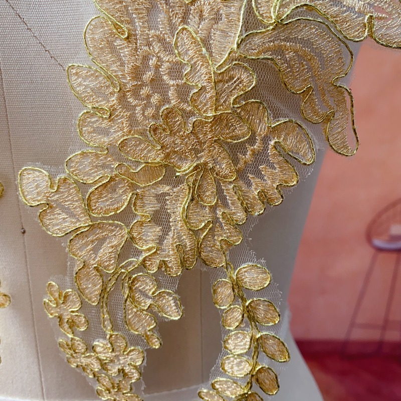 Gold Lace Trim for Wedding DIY - đánh giá và giá Embellish Craft