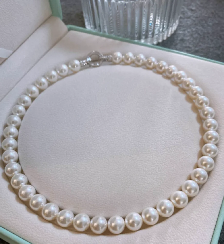 Gorgeous AAAA++9-10mm 10-11mm  - đánh giá và giá Pearl Trim Chain