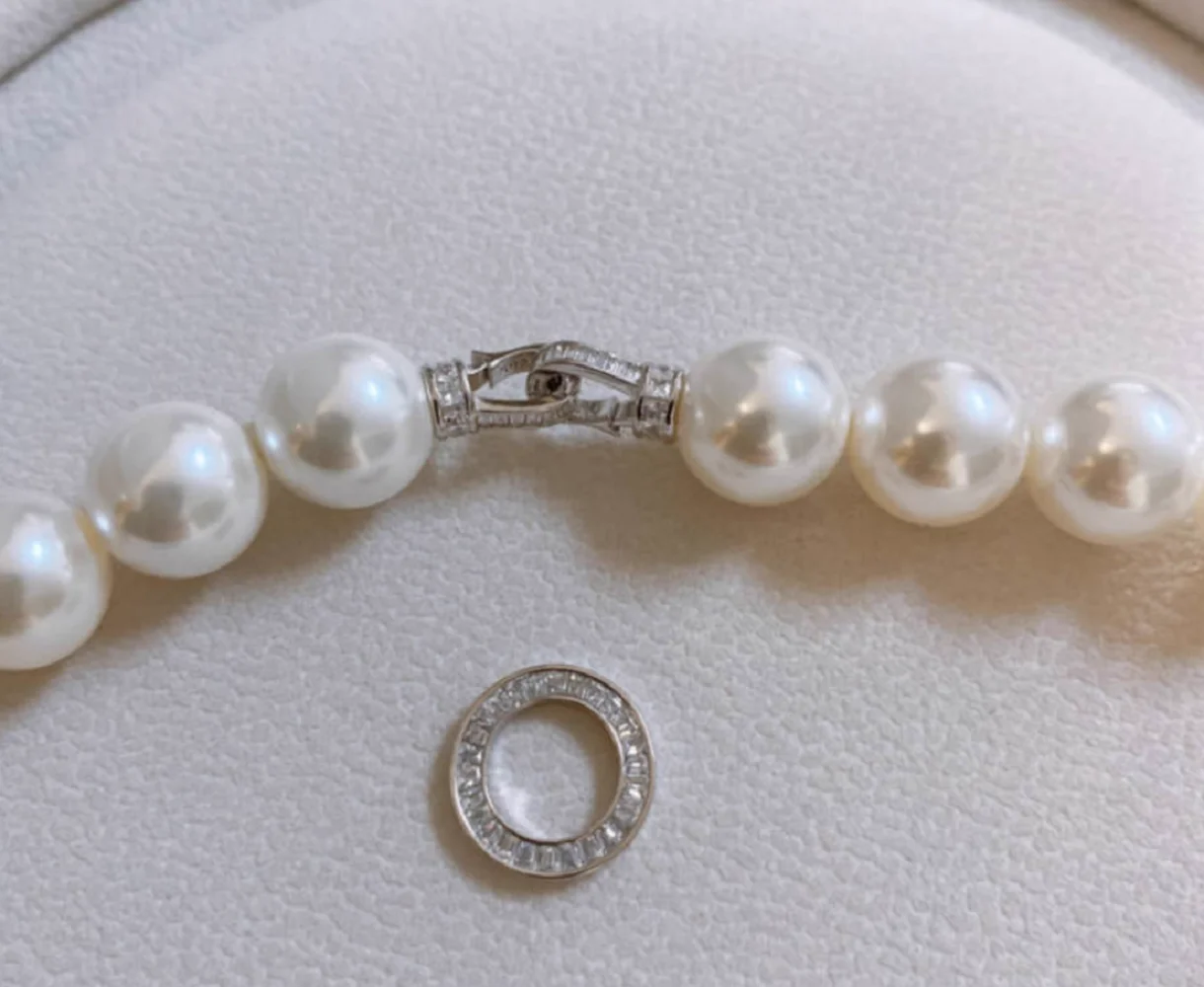 Gorgeous AAAA++9-10mm 10-11mm  - đánh giá và giá Pearl Trim Chain