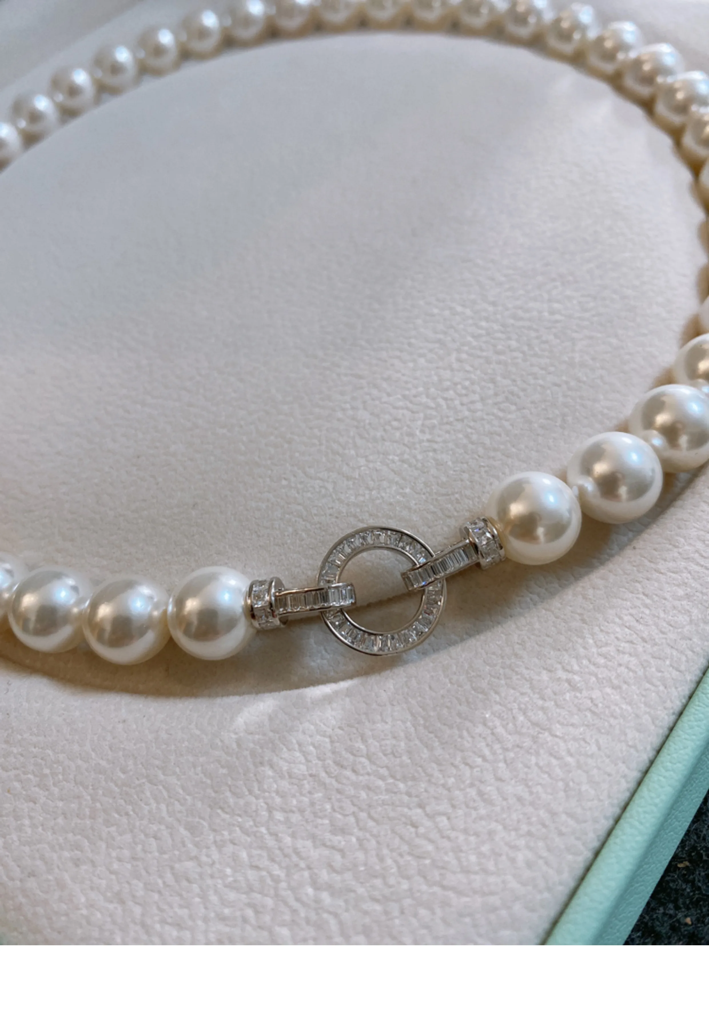 Gorgeous AAAA++9-10mm 10-11mm  - đánh giá và giá Pearl Trim Chain