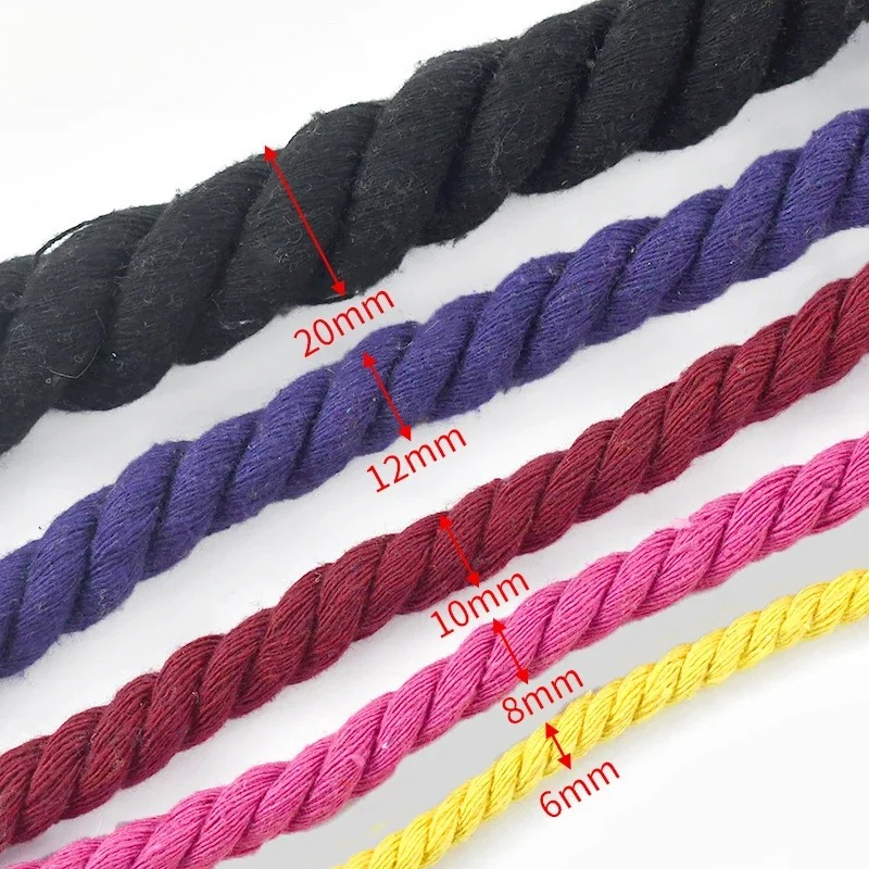 5M 5-20mm Cotton Twisted Rope  - đánh giá và giá Cord Trim Twisted